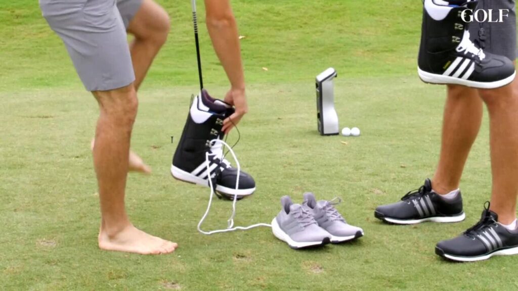 wearing-golf-shoes