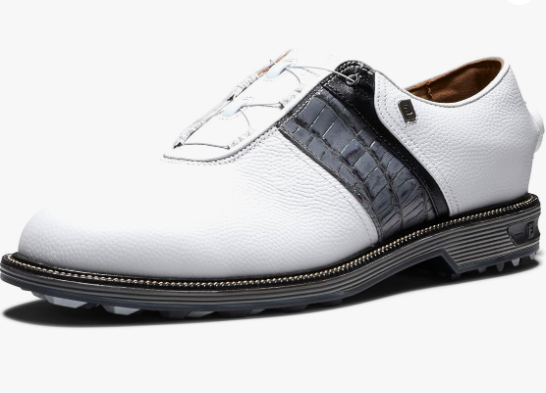 white fashionable golf shoe